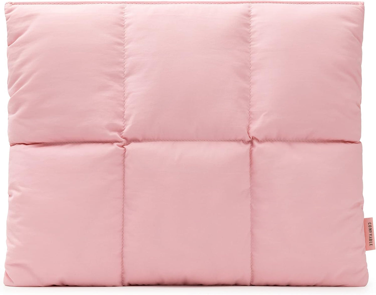 Lightweight Puffy Quilted Magnetic Laptop Sleeve