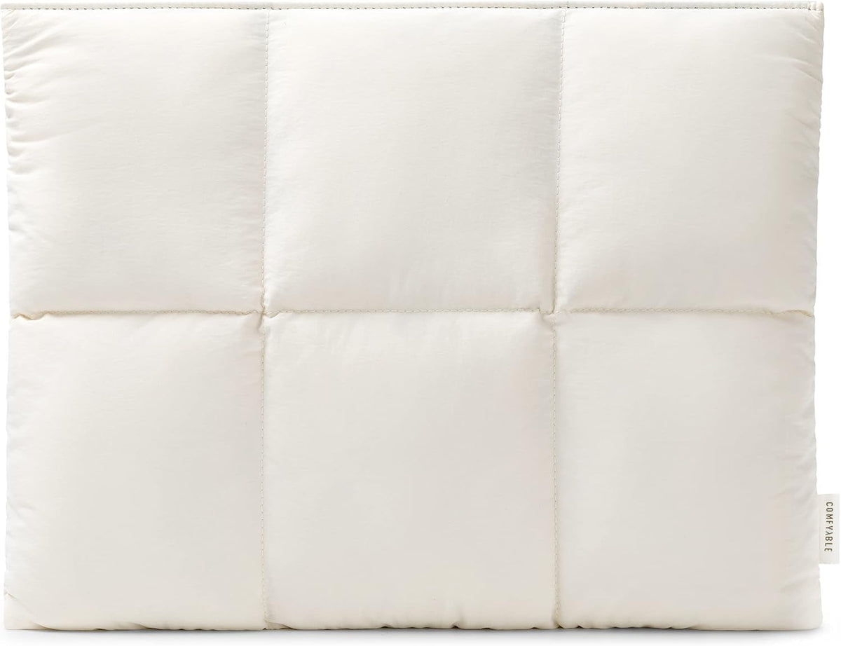 Lightweight Puffy Quilted Magnetic Laptop Sleeve