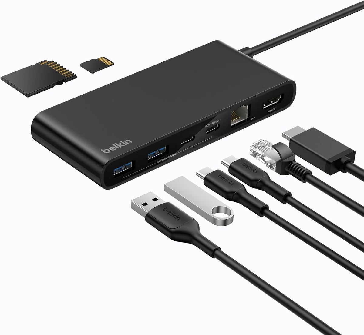 USB-C Multiport Hub, 100W 10Gbps Adapter