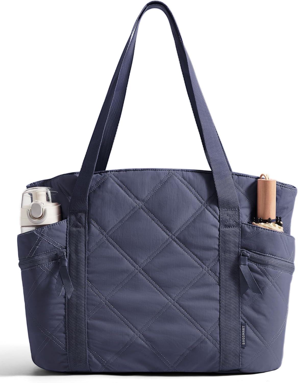 Crush Tote Bag for Women, 20L Puffer Work Tote with Zipper