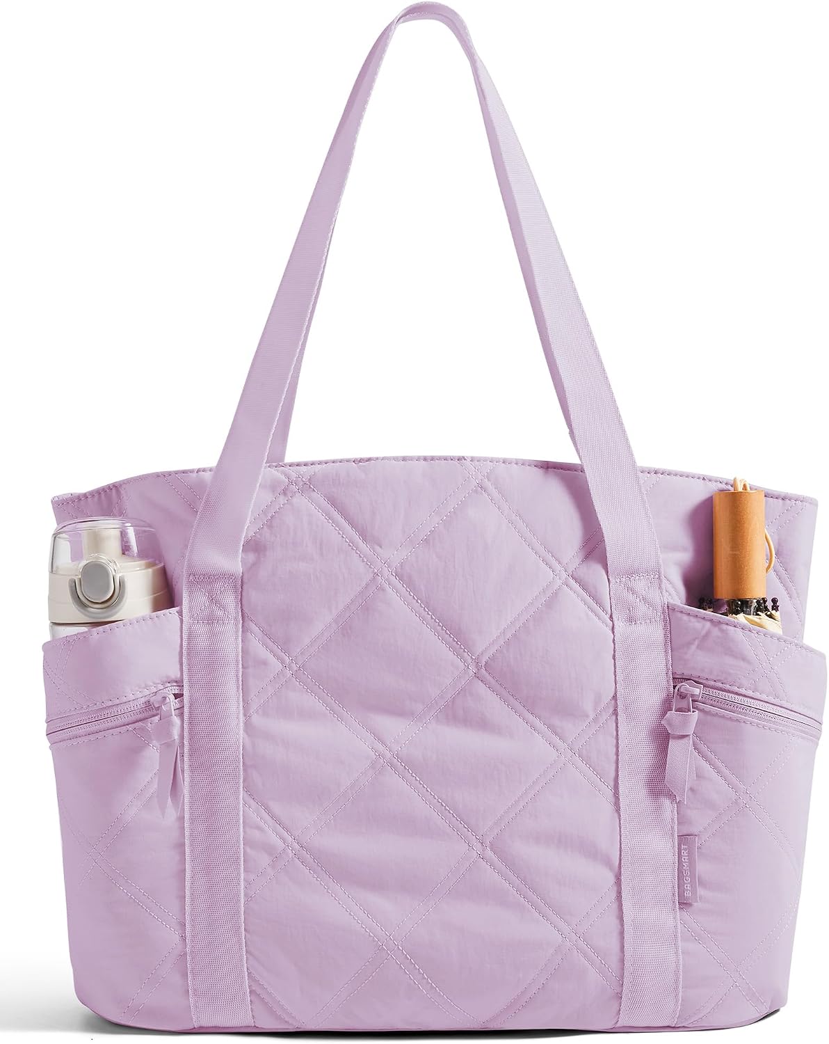 Crush Tote Bag for Women, 20L Puffer Work Tote with Zipper