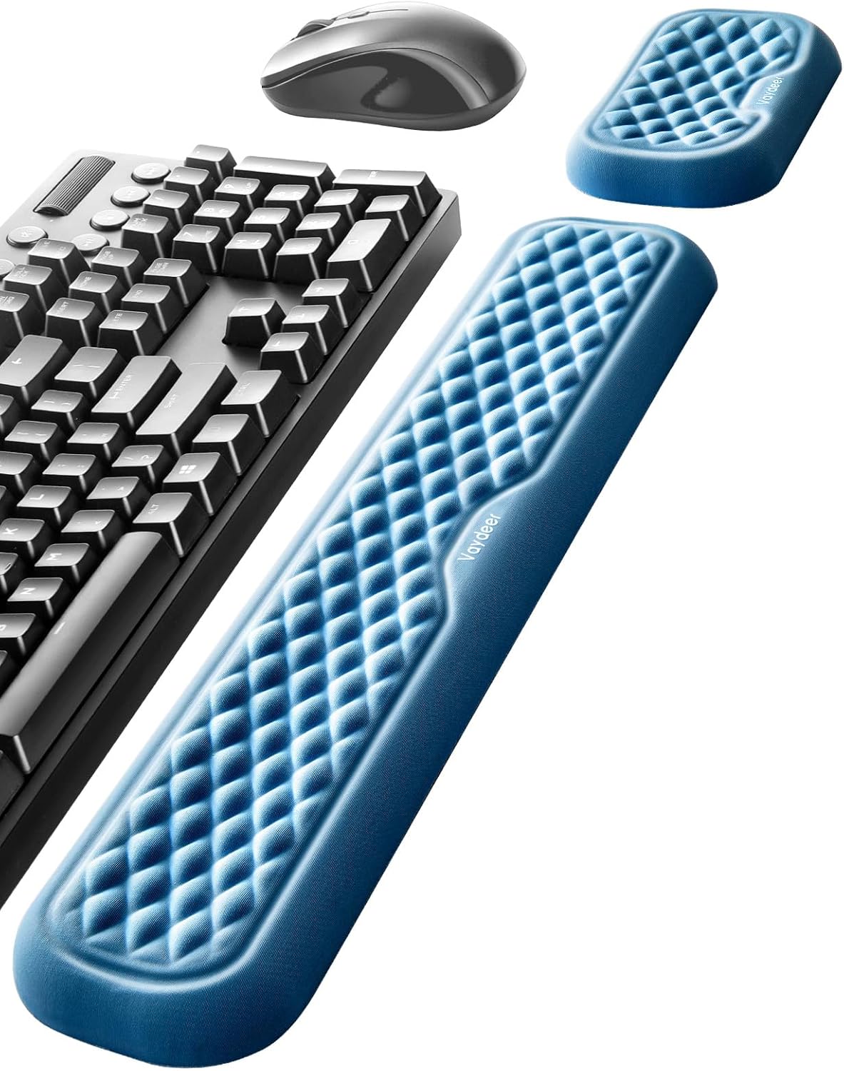 Ergonomic Memory Foam Keyboard & Mouse Wrist Rest Pad