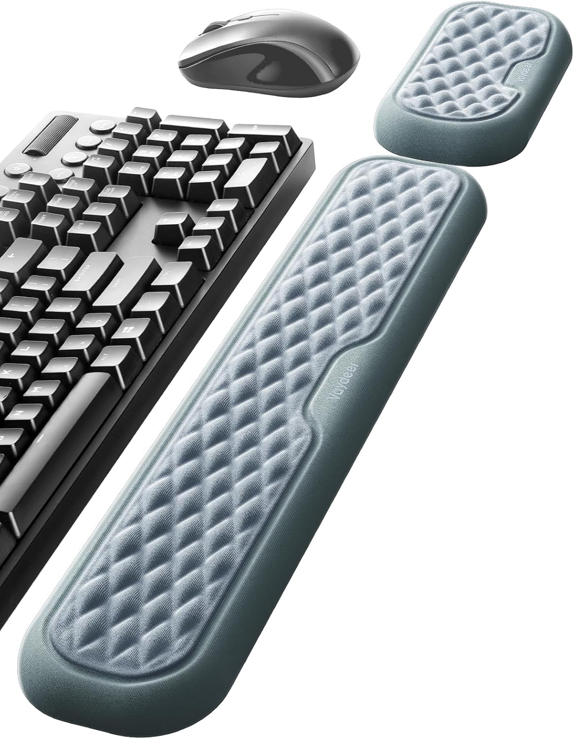 Ergonomic Memory Foam Keyboard & Mouse Wrist Rest Pad