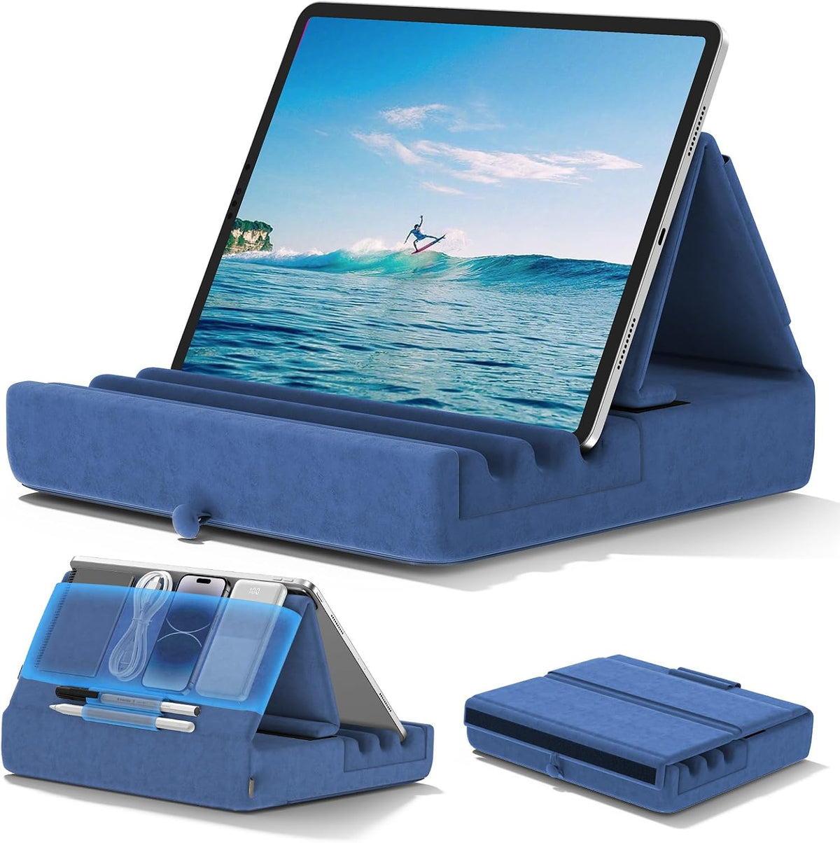Tablet Pillow Holder Foldable Lap Stand for Bed Desk