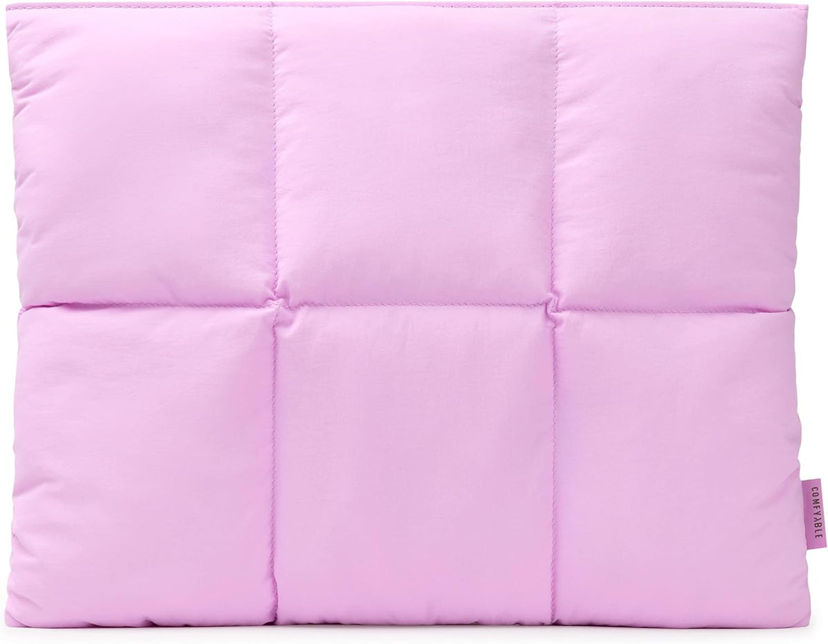 Lightweight Puffy Quilted Magnetic Laptop Sleeve