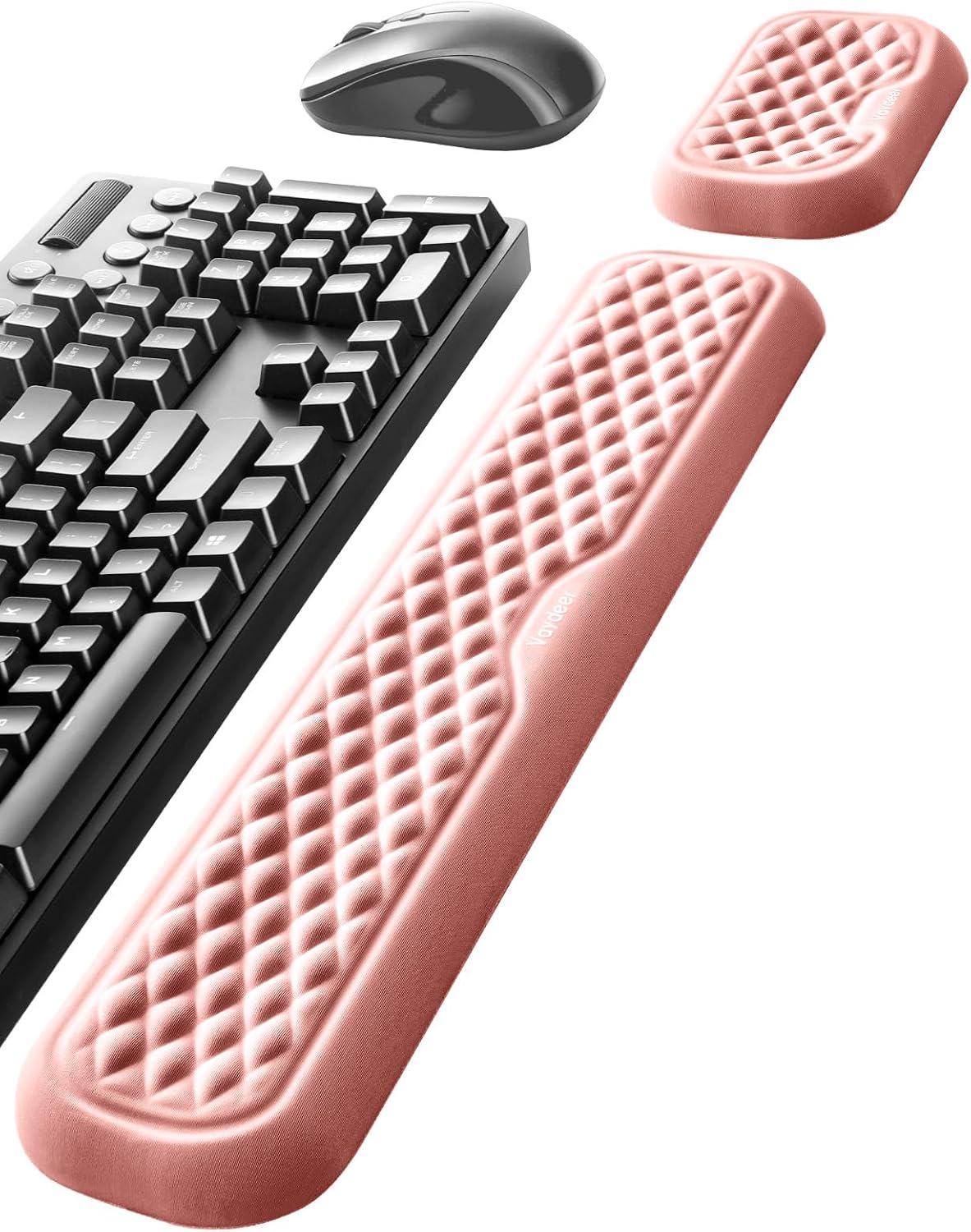 Ergonomic Memory Foam Keyboard & Mouse Wrist Rest Pad