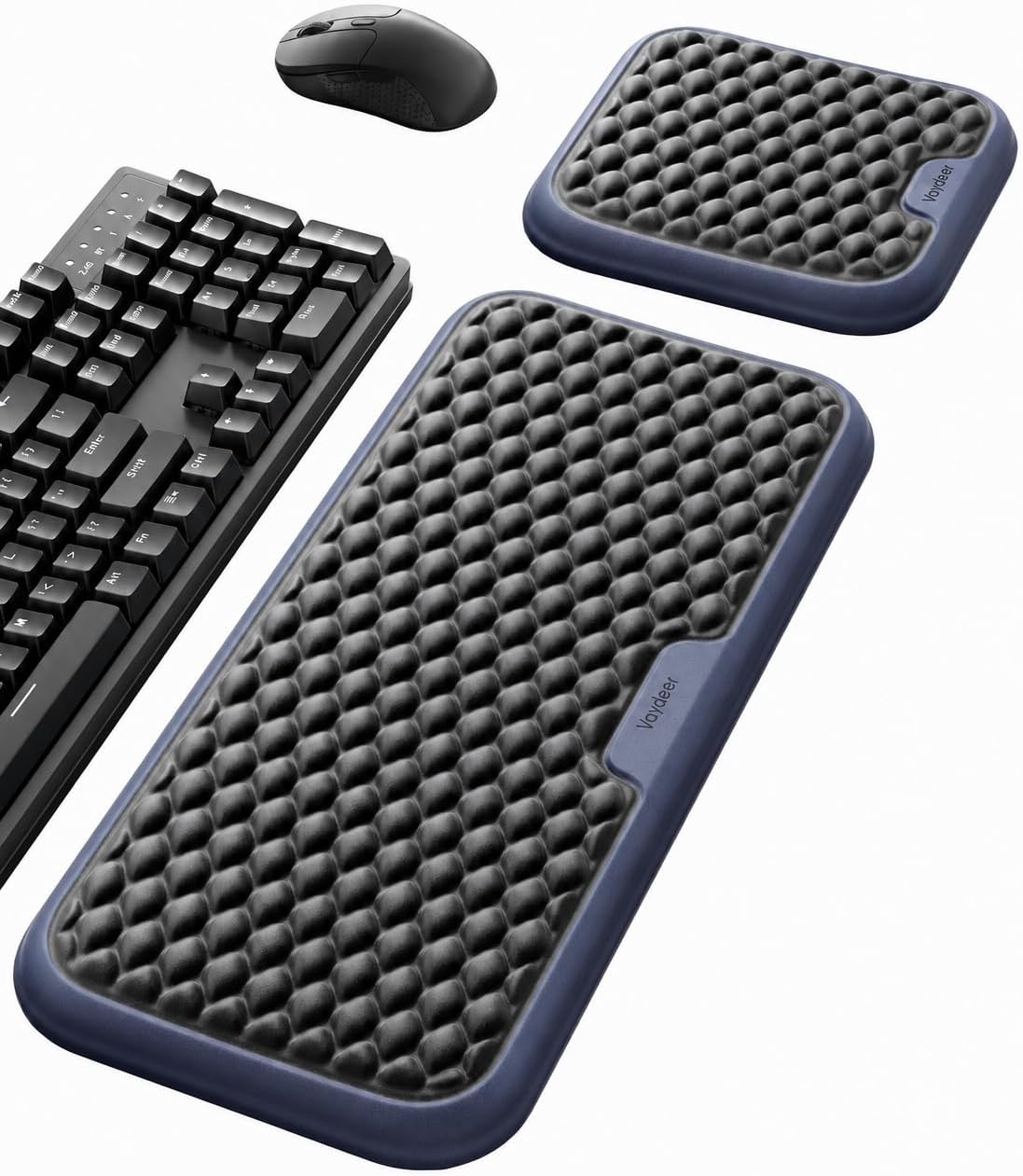 Ergonomic Memory Foam Keyboard & Mouse Wrist Rest Pad