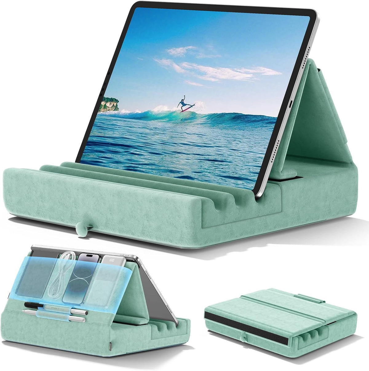 Tablet Pillow Holder Foldable Lap Stand for Bed Desk