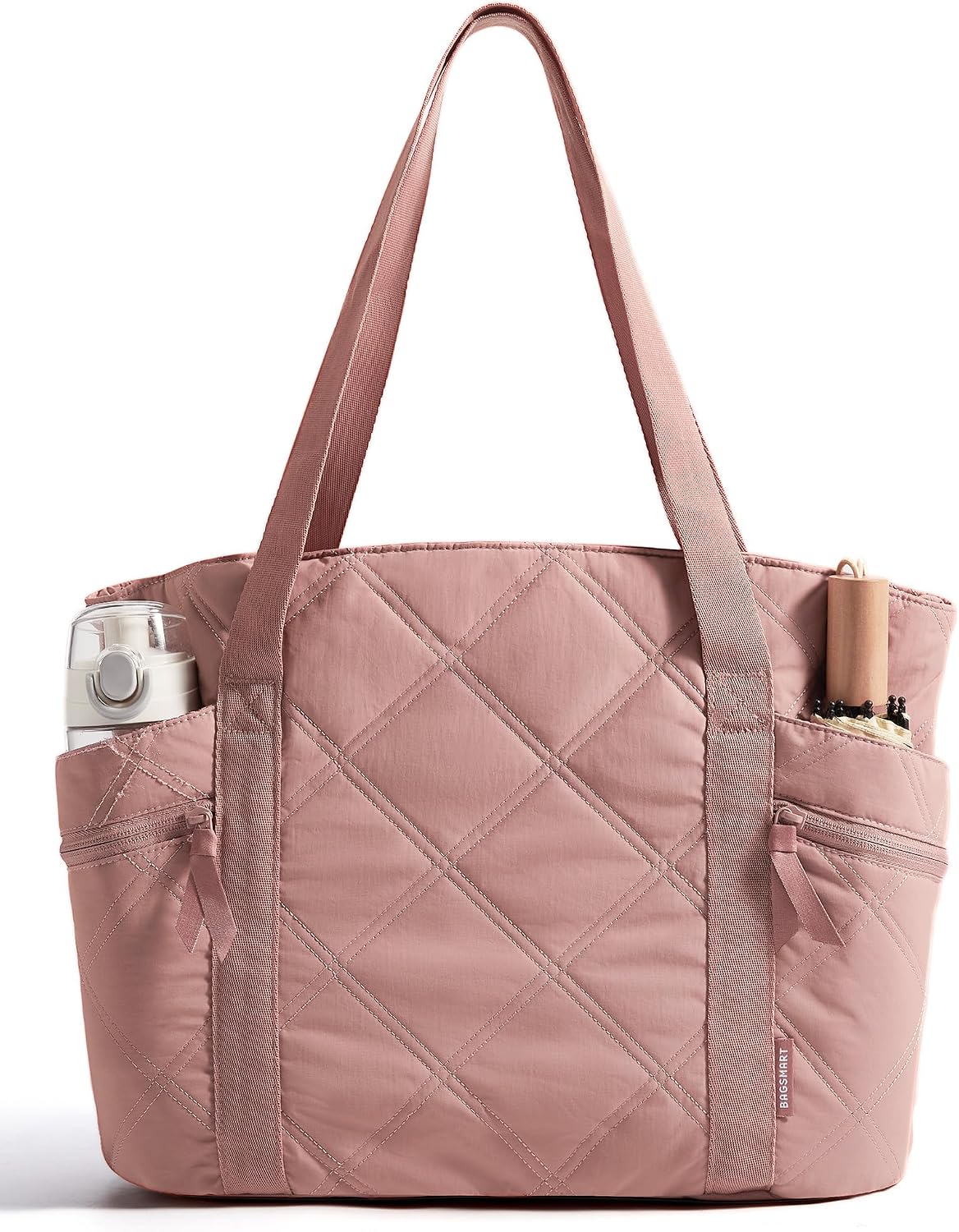 Crush Tote Bag for Women, 20L Puffer Work Tote with Zipper